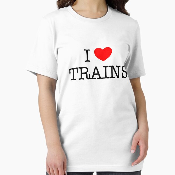 Item preview, I love trains (red) designed and sold by TransportFans.