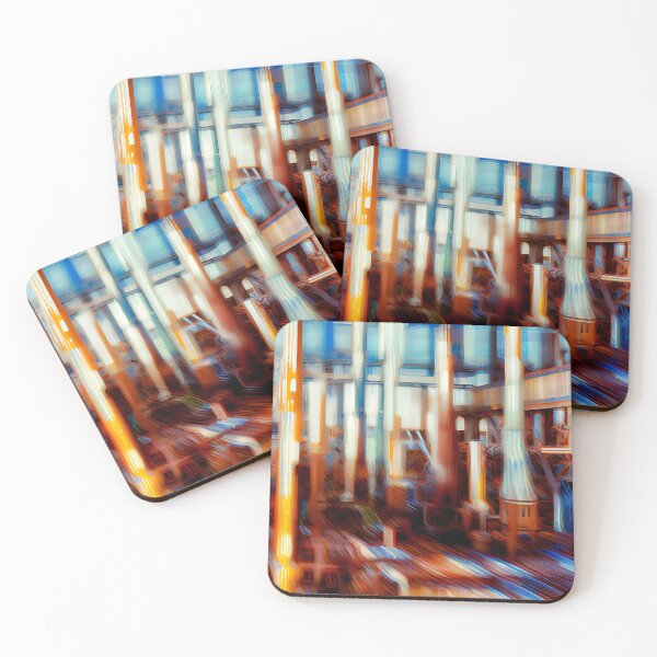 Item preview, Impressionist Industrial Pattern Digital Painting designed and sold by CodeAndColors.