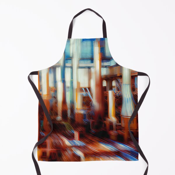 Artikelvorschau, Impressionist Industrial Pattern Digital Painting entworfen und verkauft von CodeAndColors.