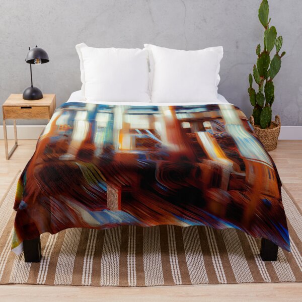 Item preview, Impressionist Industrial Pattern Digital Painting designed and sold by CodeAndColors.