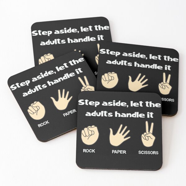 Item preview, Step aside, lets the adults handle it with Rock, Scissors, Paper Hands Design designed and sold by ElLocoMus.