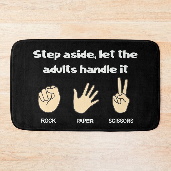 Item preview, Step aside, lets the adults handle it with Rock, Scissors, Paper Hands Design designed and sold by ElLocoMus.