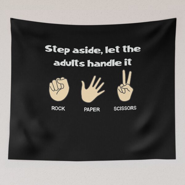 Item preview, Step aside, lets the adults handle it with Rock, Scissors, Paper Hands Design designed and sold by ElLocoMus.
