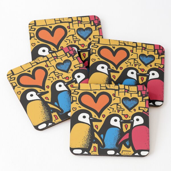 Item preview, Cute penguin family, lots of love designed and sold by NxtGenArt.