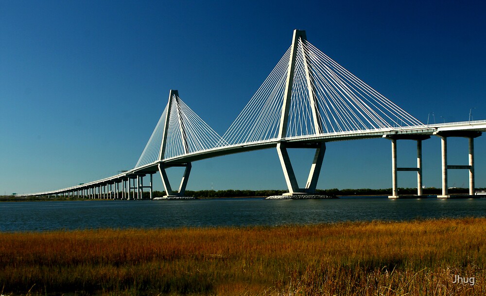 Paul bridge. Чарльстон мост. Мост в Каролине.