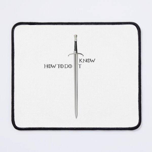 Item preview, I KNOW HOW TO DO IT BLACK TEXT LETTER WITH SWORD designed and sold by 007leon.