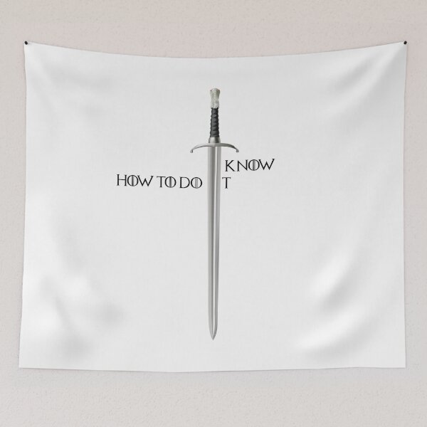 Item preview, I KNOW HOW TO DO IT BLACK TEXT LETTER WITH SWORD designed and sold by 007leon.