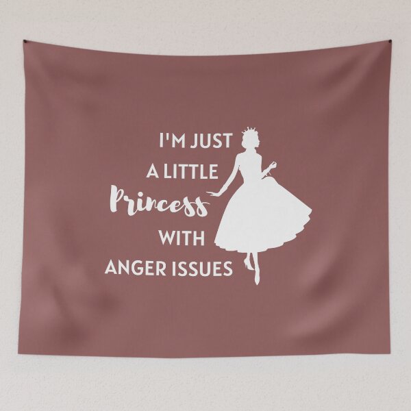 Item preview, i'm just a little princess with anger issues (dark ver.) designed and sold by ohleeve.