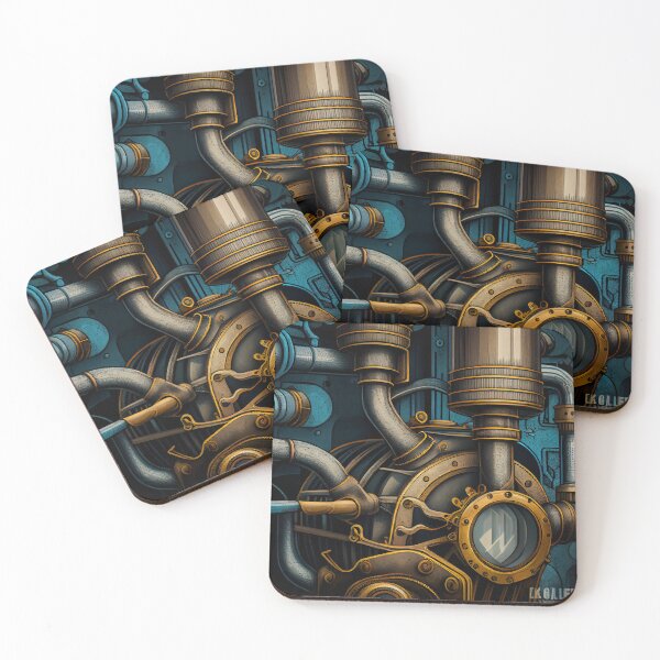 Item preview, Enchanted Bold Industrial Pattern Digital Painting designed and sold by CodeAndColors.