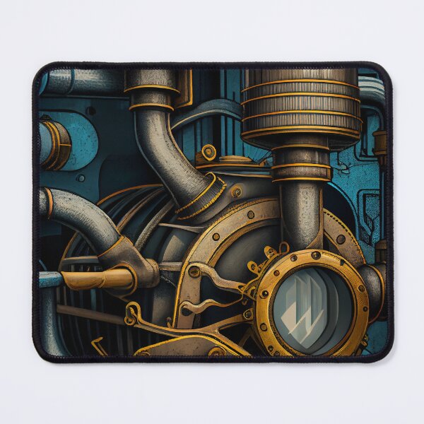 Item preview, Enchanted Bold Industrial Pattern Digital Painting designed and sold by CodeAndColors.