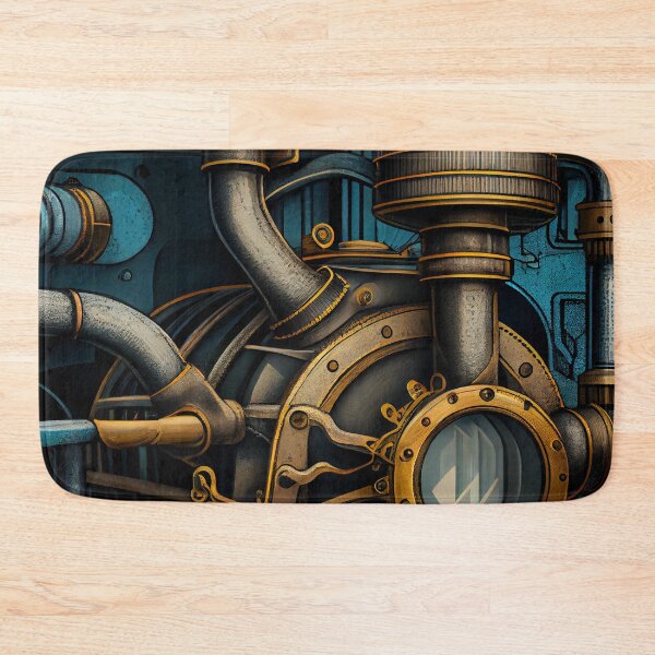 Item preview, Enchanted Bold Industrial Pattern Digital Painting designed and sold by CodeAndColors.