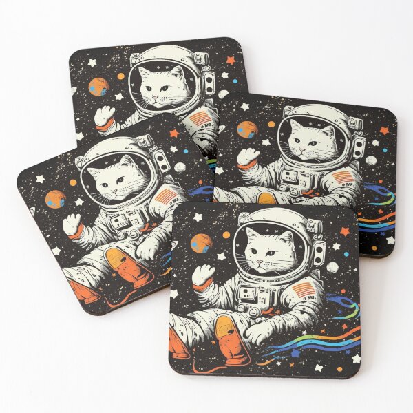 Item preview, space astronaut cat designed and sold by NxtGenArt.