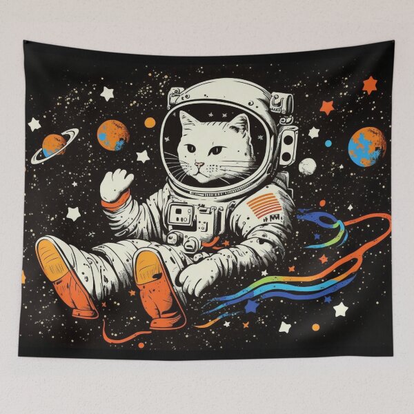 Item preview, space astronaut cat designed and sold by NxtGenArt.