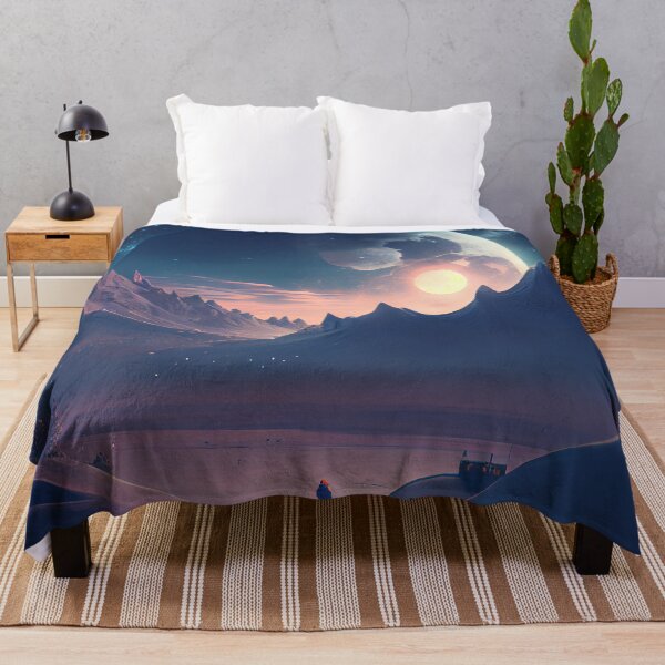 Aperçu de l'œuvre A Snowy Dreamscape Digital Painting créée et vendue par CodeAndColors.