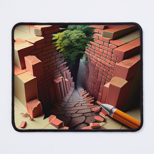 Item preview, Brick Pencil and the Ravine Digital Painting designed and sold by CodeAndColors.