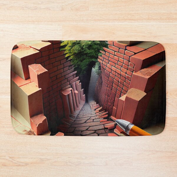 Item preview, Brick Pencil and the Ravine Digital Painting designed and sold by CodeAndColors.