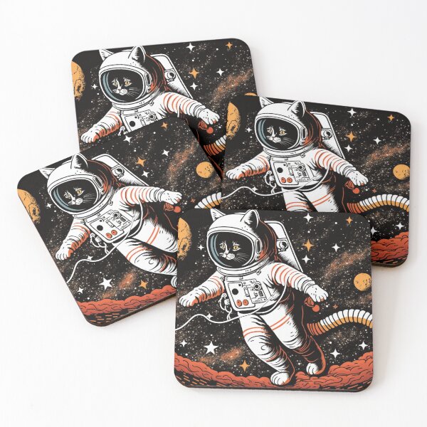 Item preview, Astronaut cat on space adventures designed and sold by NxtGenArt.