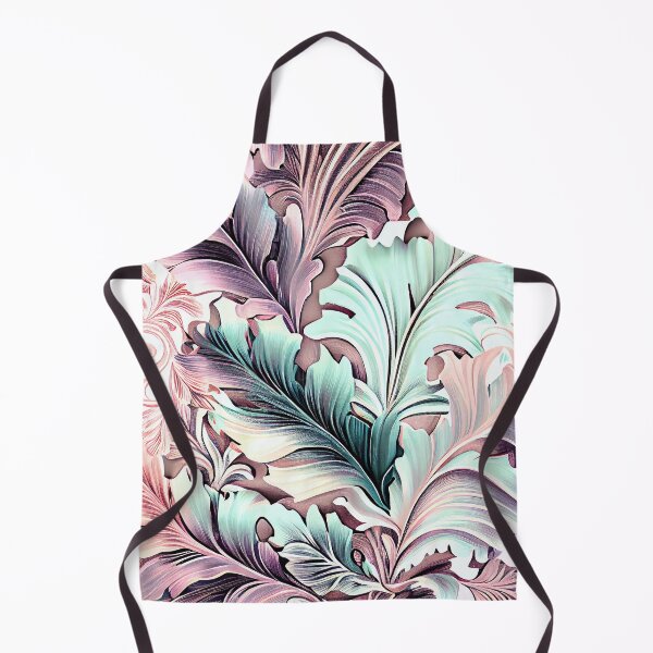 Aperçu de l'œuvre Baroque Extreme Pastel Tropical Pattern Digital Painting créée et vendue par CodeAndColors.