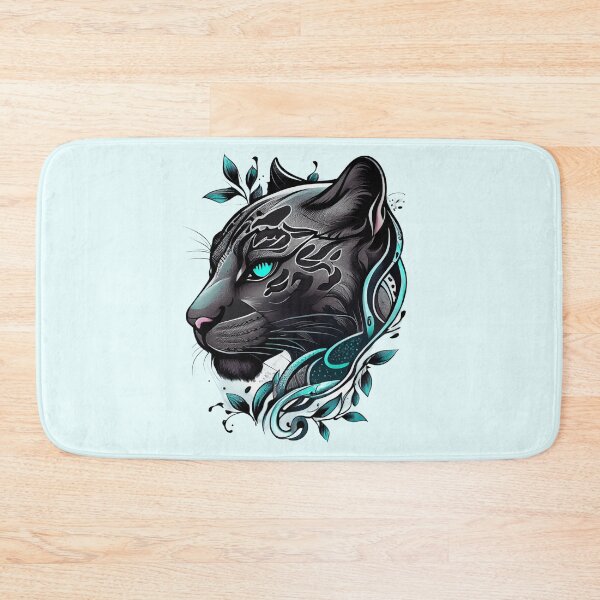 Item preview, American Traditional Panther Head Tattoo designed and sold by TourDePassion.