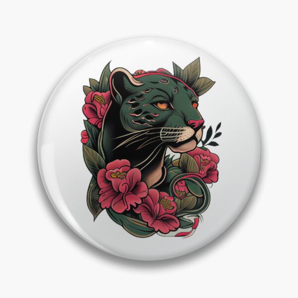 Item preview, Neo Traditional Panther Tattoo designed and sold by TourDePassion.