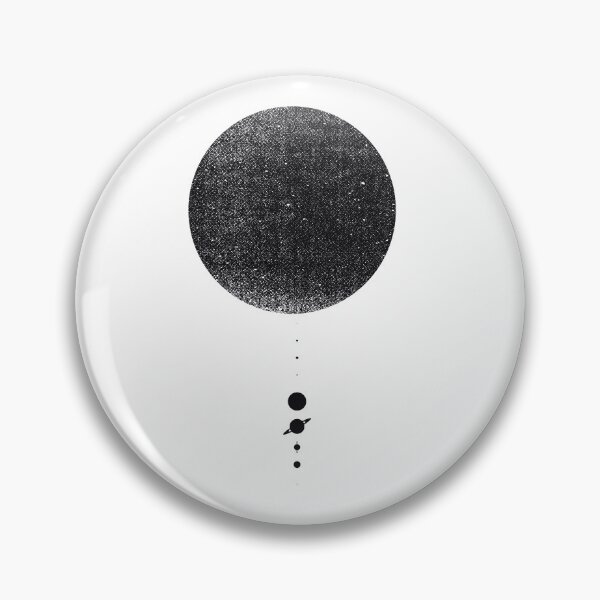 Item preview, Minimal Solar System | Black Ink Edition designed and sold by geekchic tees.