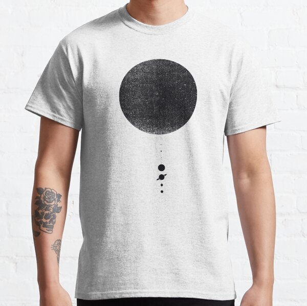 Item preview, Minimal Solar System | Black Ink Edition designed and sold by geekchic tees.