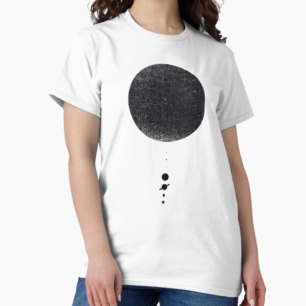 Item preview, Minimal Solar System | Black Ink Edition designed and sold by geekchic tees.
