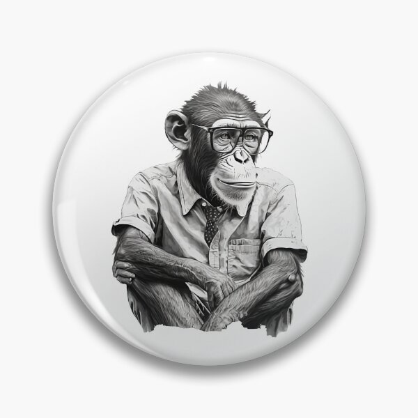 Artikelvorschau, Monkey Wear Hemd und Brille Monkey Human Style entworfen und verkauft von MaxEXP.
