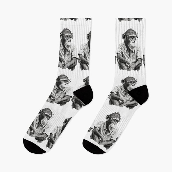 Item preview, Monkey wear Shirt and Glasses Monkey Human Style designed and sold by MaxEXP.