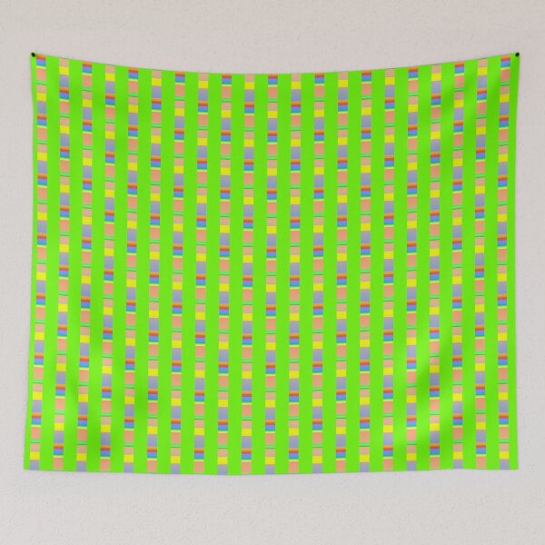 Item preview, Mosaic colorful green modern palette | Mosaic green abstract pattern designed and sold by lausn.