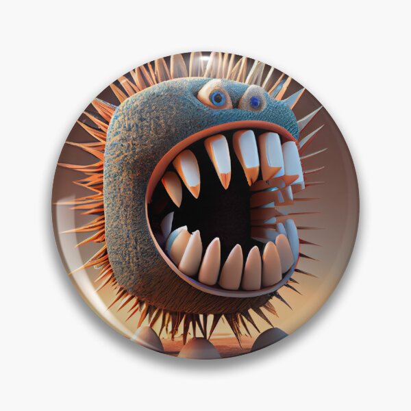 Artikelvorschau, Tooth Prickles and Spin Digital Painting entworfen und verkauft von CodeAndColors.