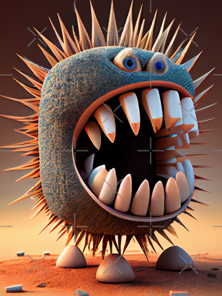 Imagen 4 de 4, Funda de iPhone con la obra Tooth Prickles and Spin Digital Painting, diseñada y vendida por CodeAndColors.