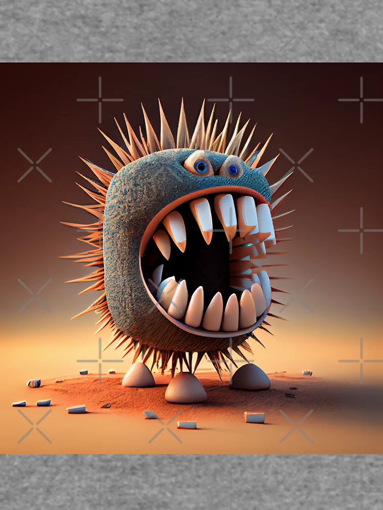 Thumbnail 6 von 6, Leichter Pullover, Tooth Prickles and Spin Digital Painting designt und verkauft von CodeAndColors.