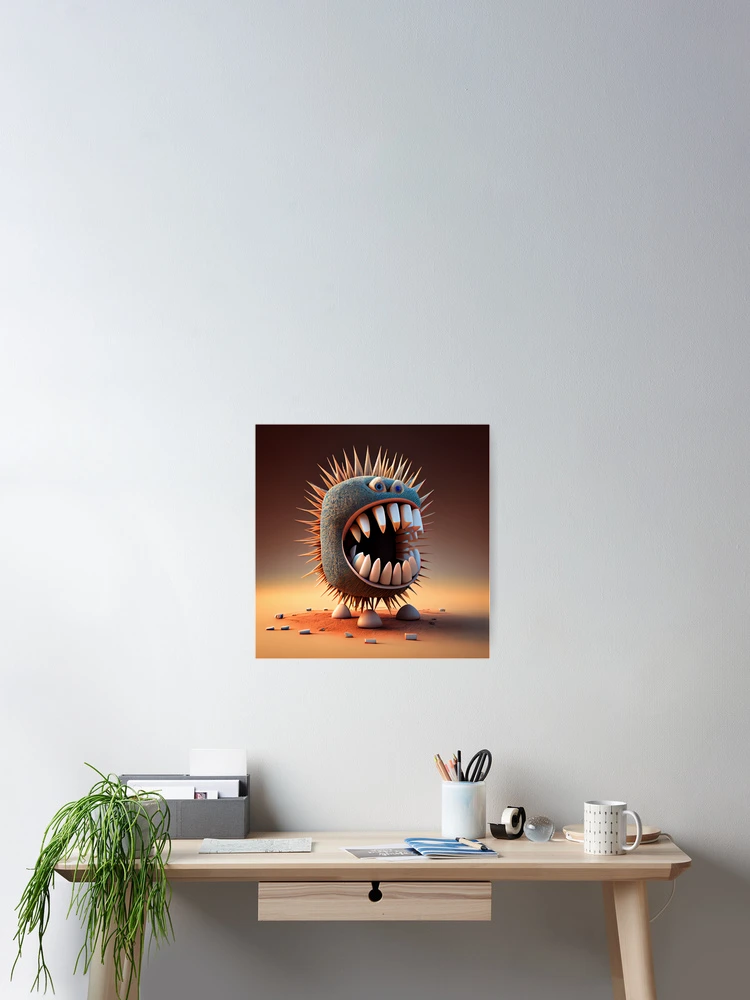 Imagen 2 de 3, Póster con la obra Tooth Prickles and Spin Digital Painting, diseñada y vendida por CodeAndColors.