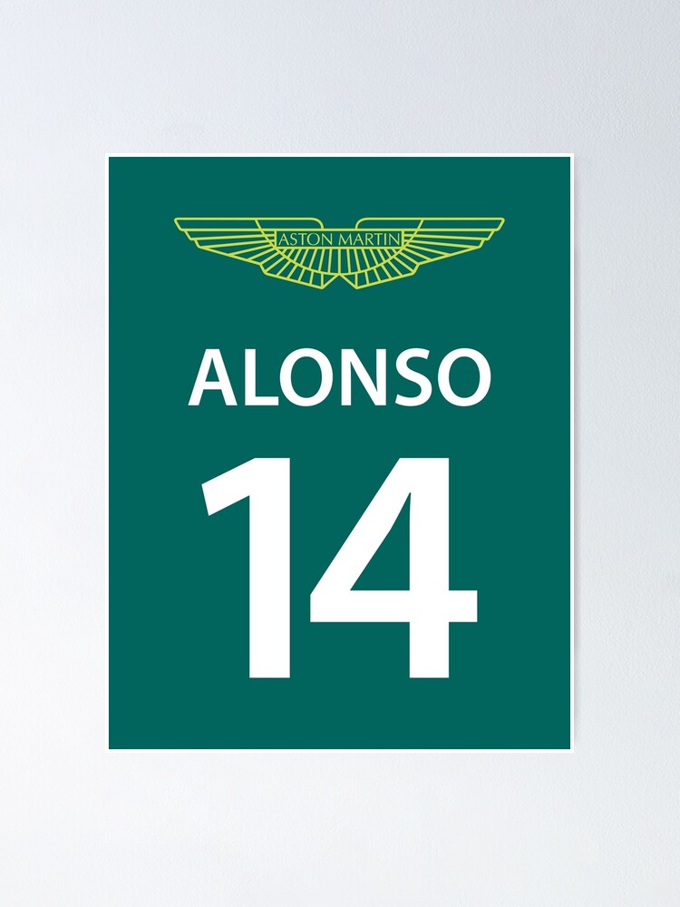 New Green Fernando Alonso #14 Signed Baseball Cap 2023 Aston Martin F1 –