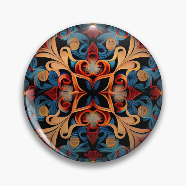 Item preview, Dynamic Formal Scandifornian Pattern Digital Painting designed and sold by CodeAndColors.