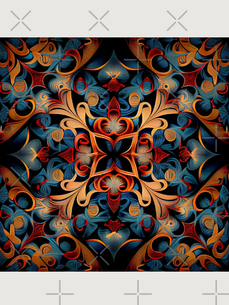 Thumbnail 6 von 6, Premium Oversized Pullover, Dynamic Formal Scandifornian Pattern Digital Painting designt und verkauft von CodeAndColors.