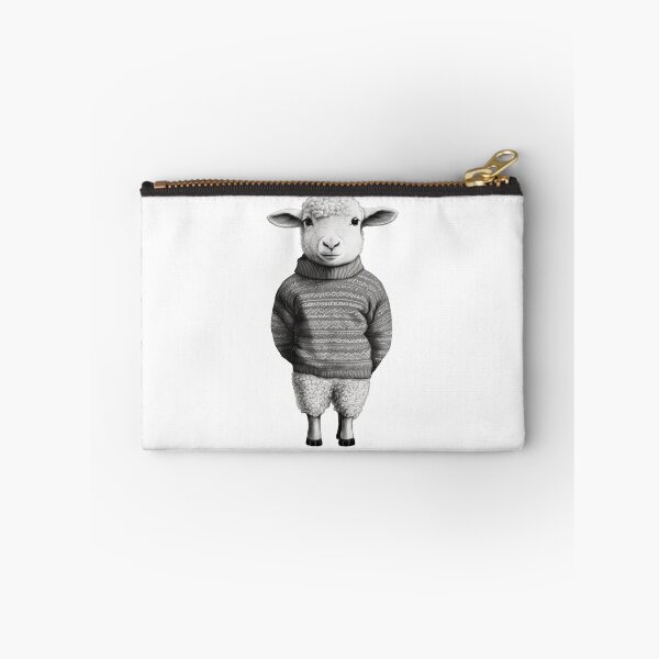 Artikelvorschau, Strickwaren für Schafe Young Sheep Human Style Black and White entworfen und verkauft von MaxEXP.