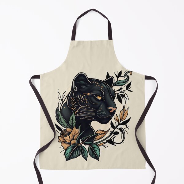 Item preview, Black Panther Head Tattoo designed and sold by TourDePassion.