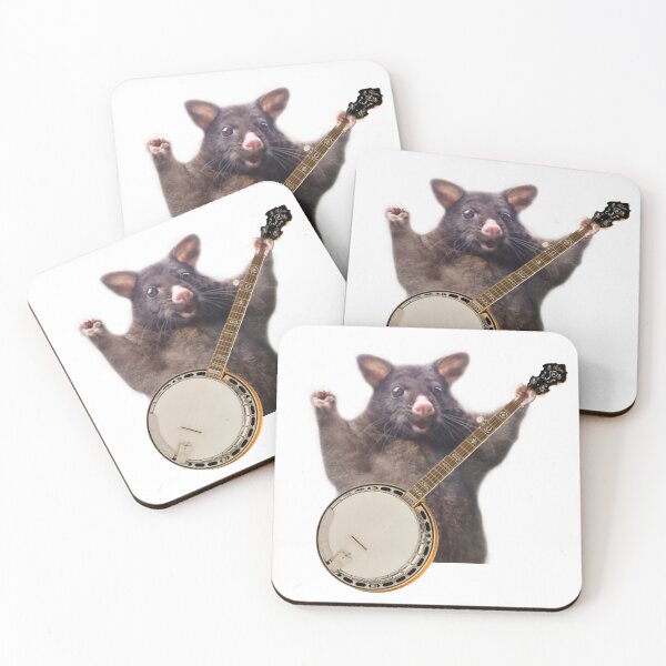 Item preview, Opossum Playing Banjo designed and sold by fattim3.