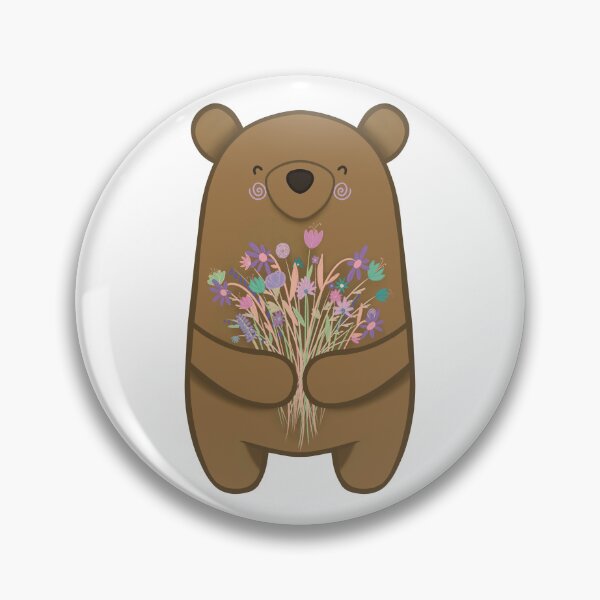 Item preview, Bouquet Bear Teal Pink Purple designed and sold by Wubsys.