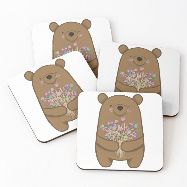 Item preview, Bouquet Bear Teal Pink Purple designed and sold by Wubsys.