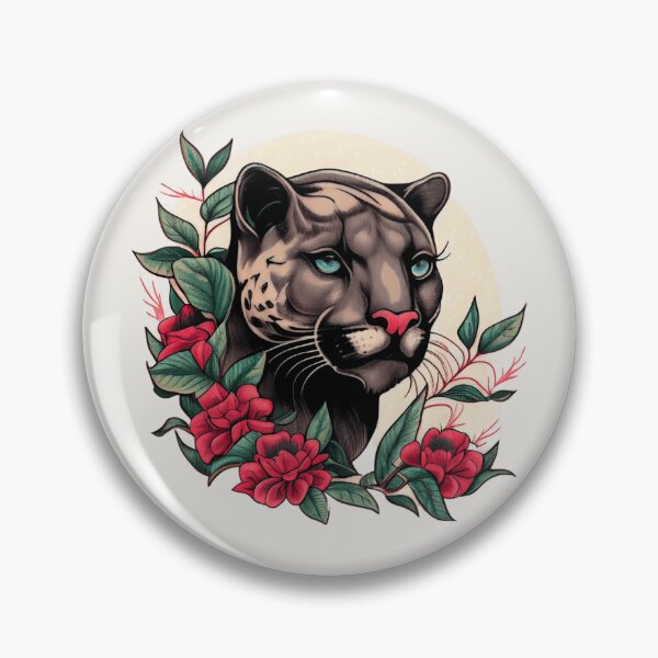 Item preview, Traditional Panther Tattoo Design designed and sold by TourDePassion.