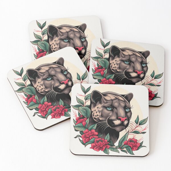 Item preview, Traditional Panther Tattoo Design designed and sold by TourDePassion.