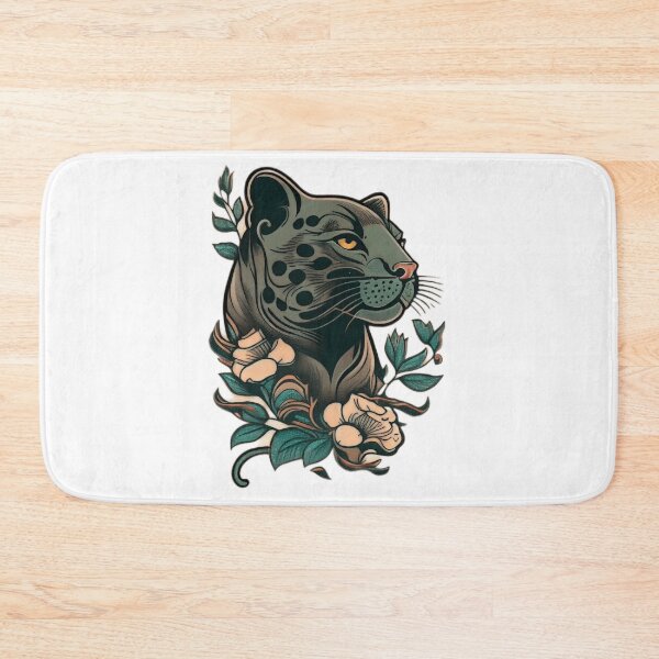 Item preview, Traditional Panther Tattoo Outline designed and sold by TourDePassion.