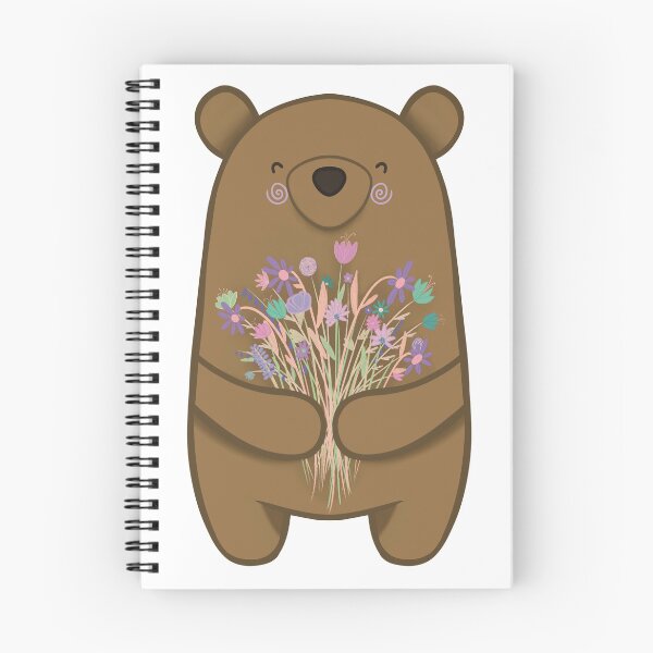 Item preview, Bouquet Bear Peach Purple Teal designed and sold by Wubsys.