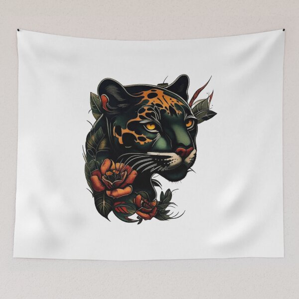 Item preview, Panther Drawing Tattoo designed and sold by TourDePassion.
