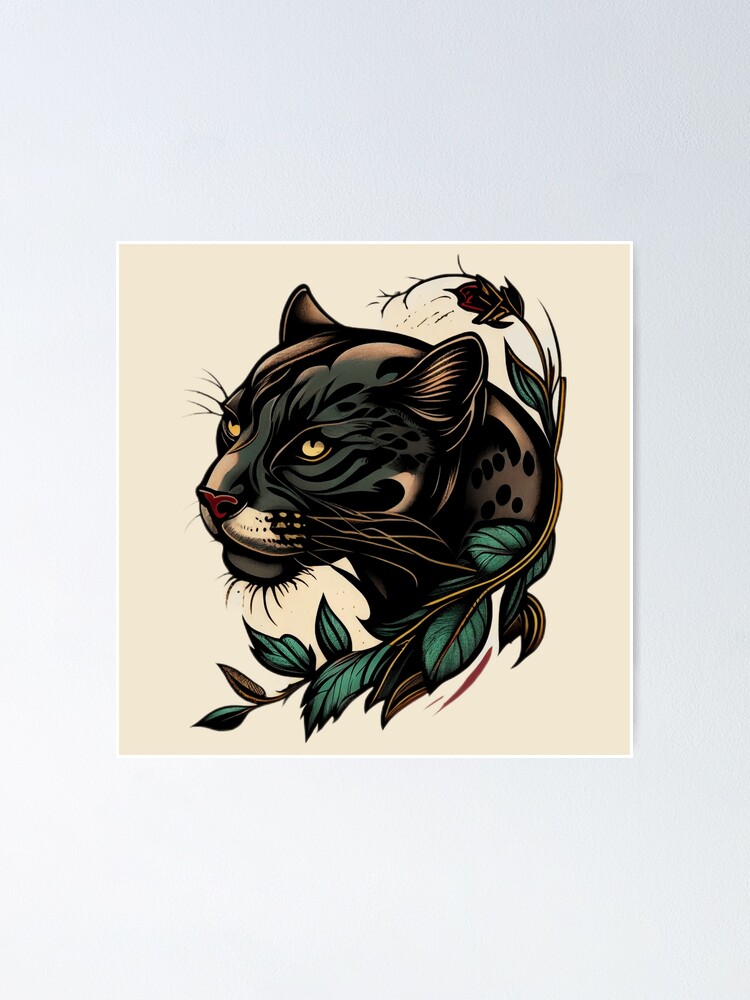 Love panther tattoo by Puff Channel - Tattoogrid.net