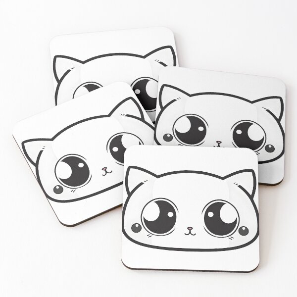 Item preview, Cute Cat Face designed and sold by CustomPrintHub.