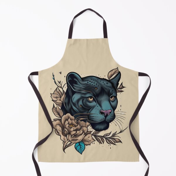 Item preview, Panther Head Tattoo Outline designed and sold by TourDePassion.